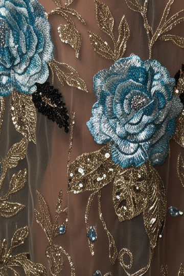 Long Sleeve Evening Gown