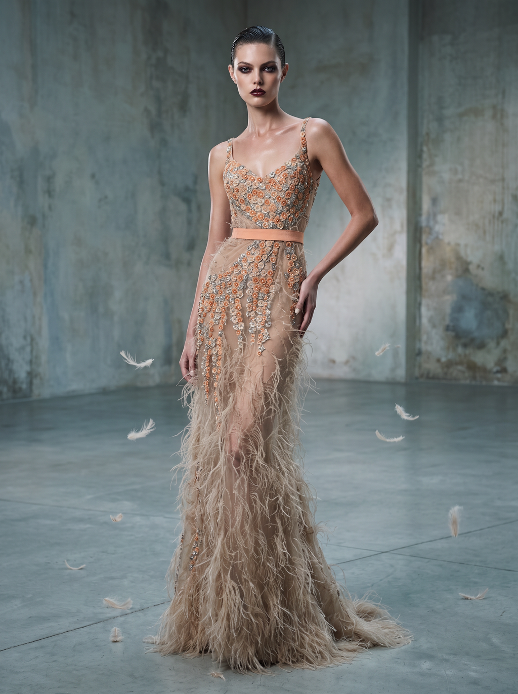 Vestido de noche sin mangas