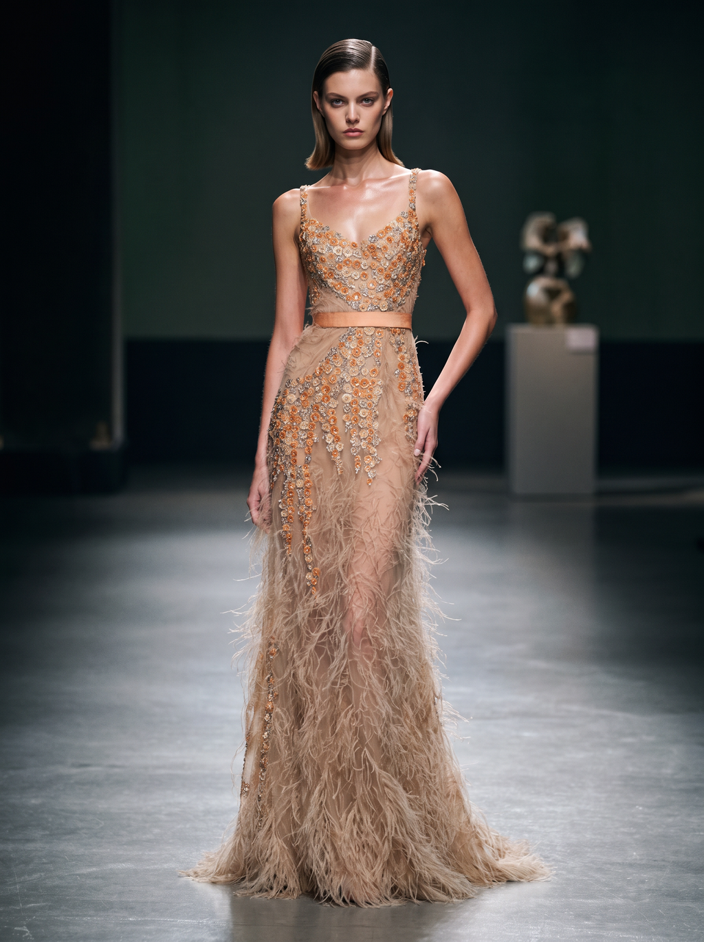 Vestido de noche sin mangas