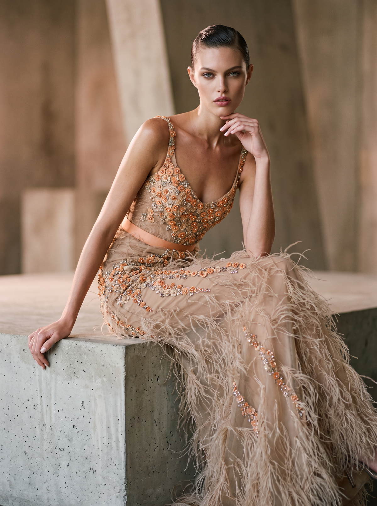Sleeveless Evening Dress