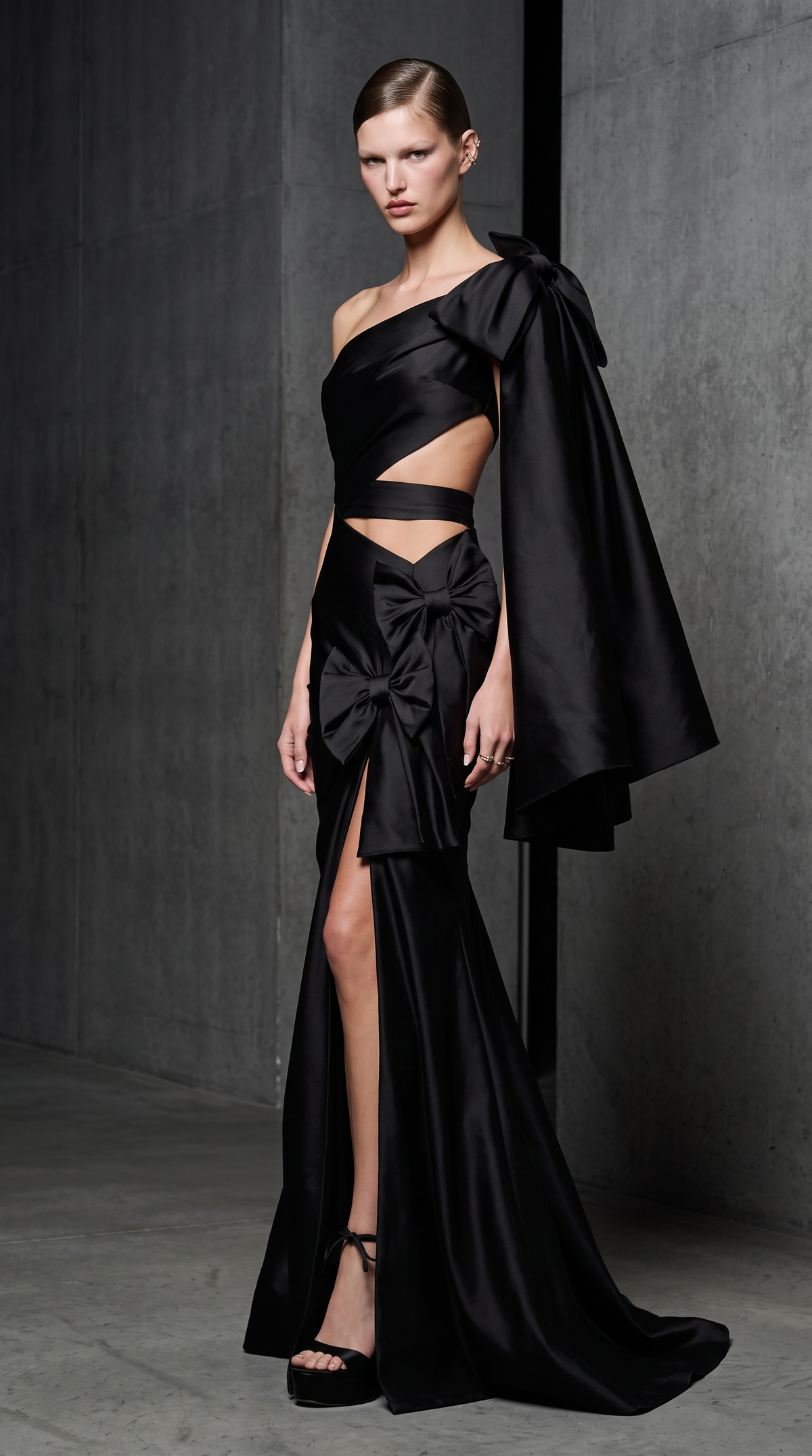 Asymmetric Evening Dress
