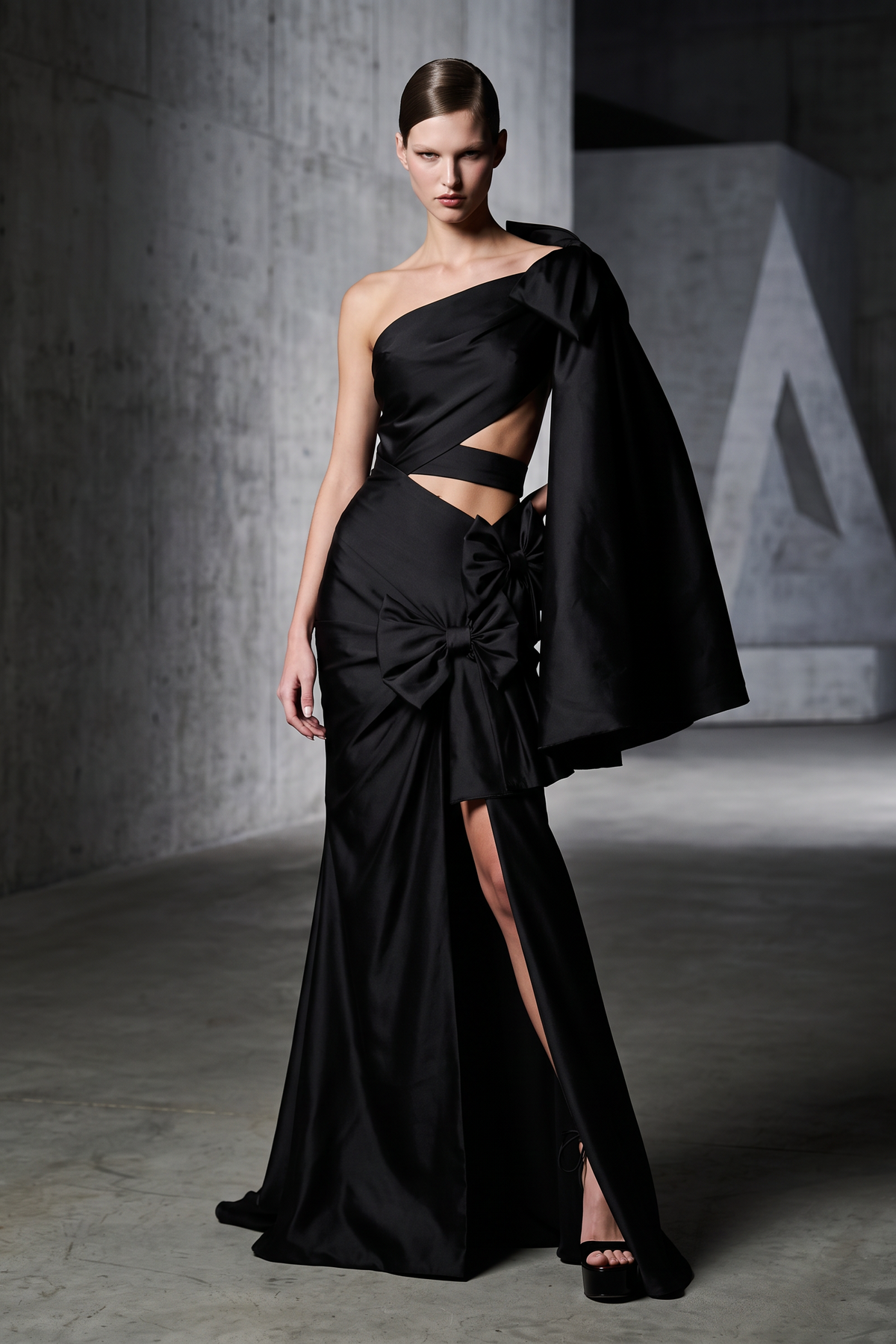 Asymmetric Evening Dress
