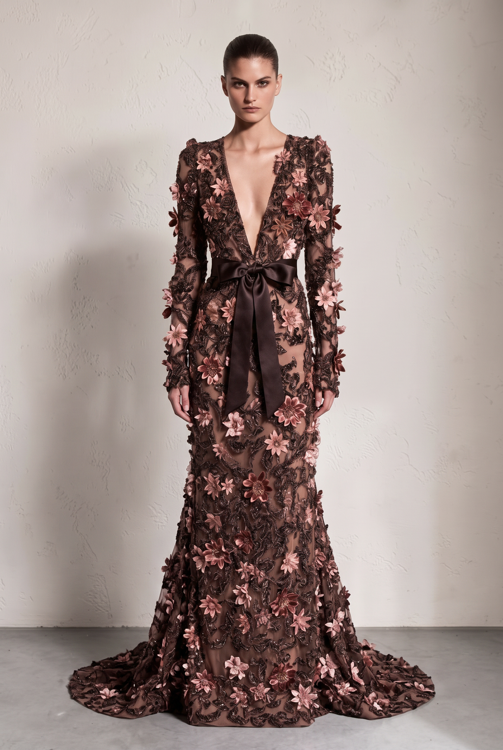 Floral Applique Gown