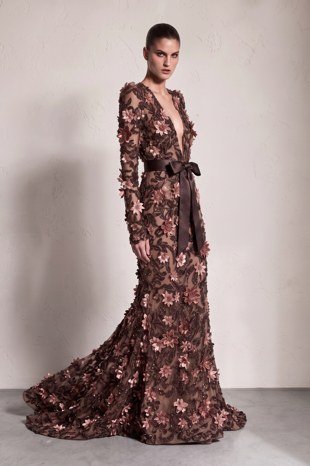 Floral Applique Gown