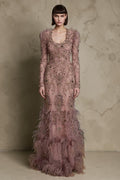 Long Sleeve Evening Gown
