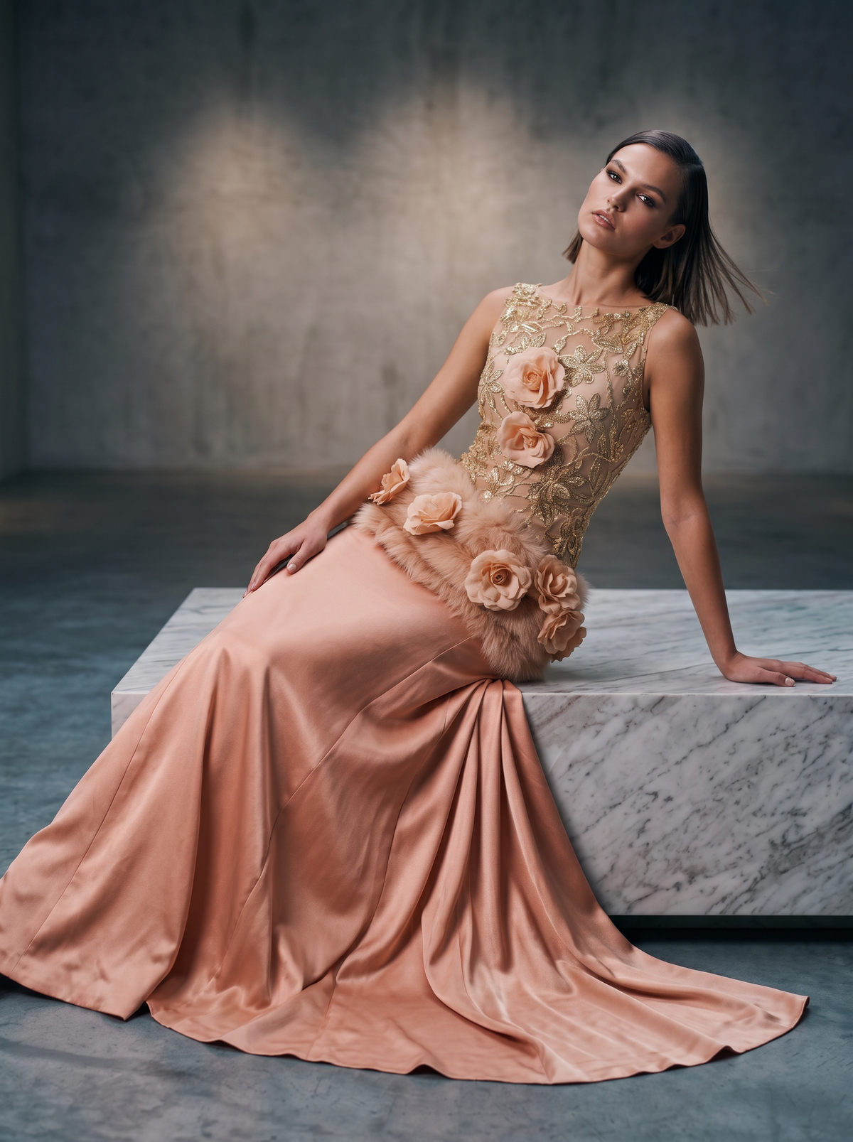 Sleeveless Evening Gown