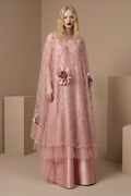 Vestido de corte A con mangas capa florales