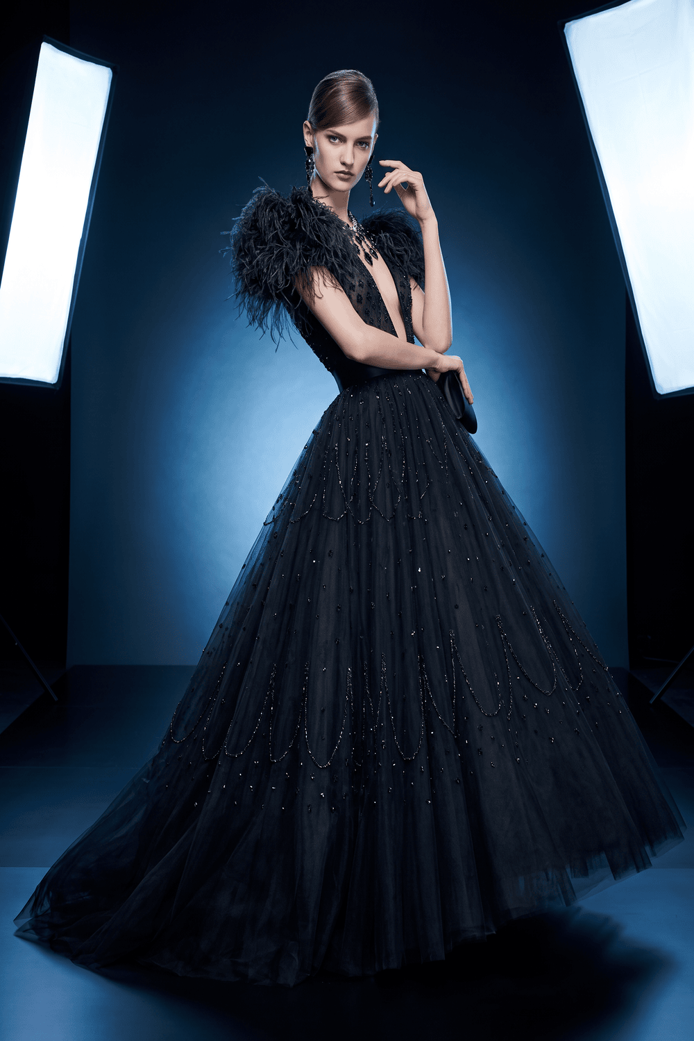 Short Sleeve Evening Dress